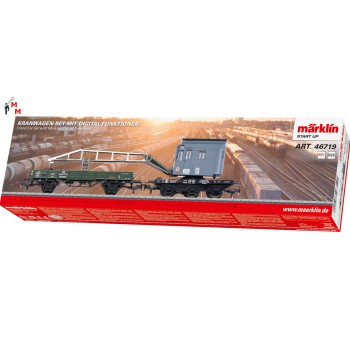 (Neu) Märklin 46719 Kranwagen-Set digital,