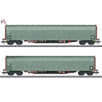 (Neu) Märklin 47114 Schiebeplanenwagen-Set, DSB, Ep.V,