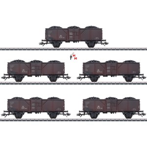 (Neu) Märklin 44311 Güterwagen-Set "Mittenselbstentladewagen", MHI,