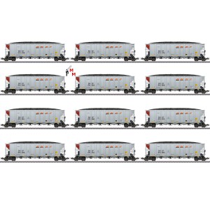 (Neu) Märklin 45666 US Hopper Car-Set, BNSF, Ep.VI, (12 Wagen)