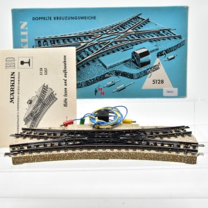 Märklin 5128 M-Doppelte Kreuzungsweiche, (78693)