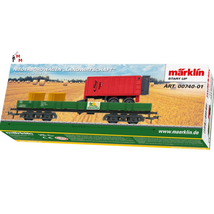 (Neu) Märklin 00740.01  Display "Themenwelten", in grüner Farbgebung, Wagen einzeln,