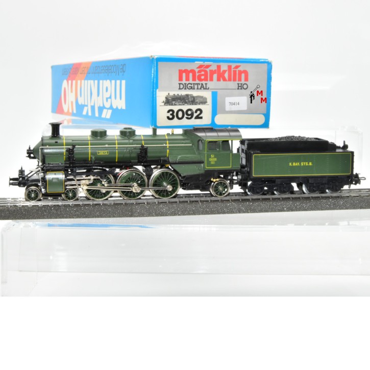 Märklin 3092.2 Dampflok BR S 3/6 der K.Bay.Sts.B., digital mit Dec. 6080, (70414)