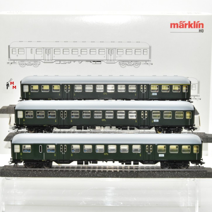 Märklin 41273 Wagen-Set Nahverkehrswagen der CFL, (66934)