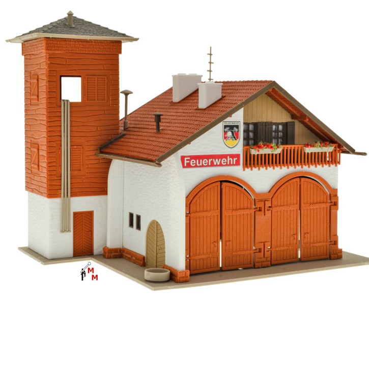 (Neu) Vollmer 43761 Feuerwehrhaus mit Schlauchturm,