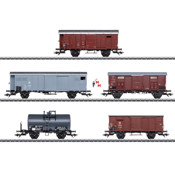 (Neu) Märklin 46575 Wagen-Set zur Ae 6/8 (38680), BLS, Ep.III,