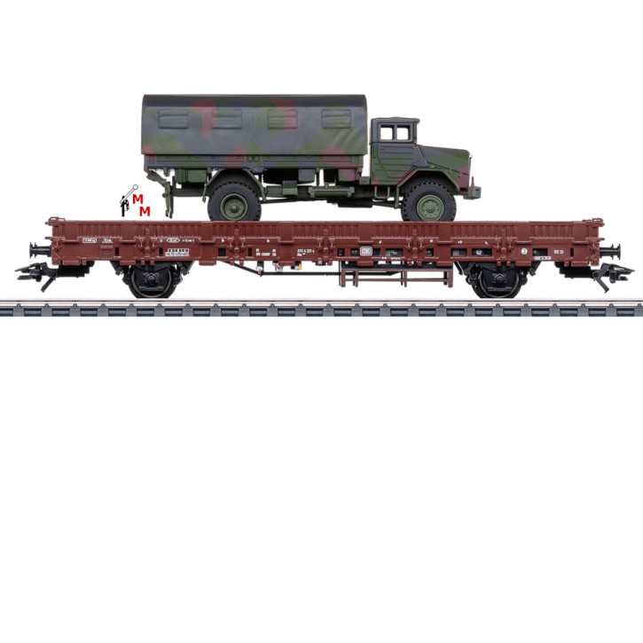 (Neu) Märklin 46928 Rungenwagen der DB, Ep.IV, beladen mit MAN,