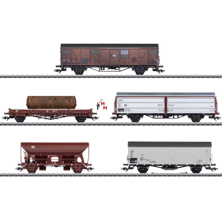 (Neu) Märklin 47371 Güterwagen-Set der DB, Ep.IV,