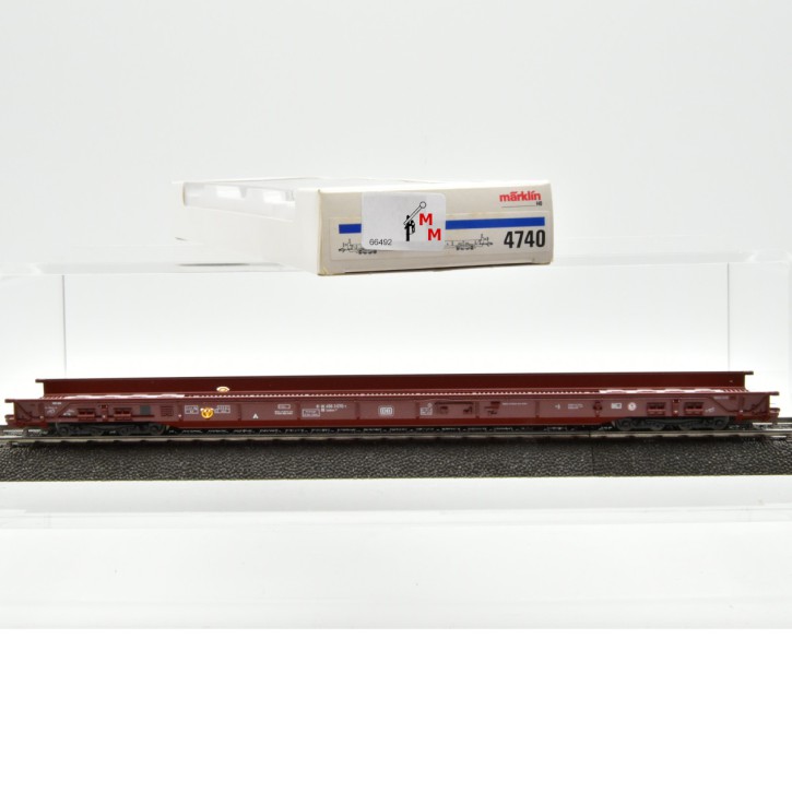 Märklin 4740 Niederflurwagen (Endwagen) für LKW-Transport, (66492)