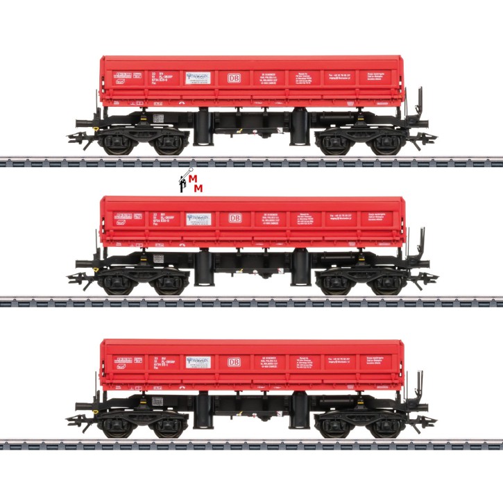 (Neu) Märklin 48458 Seitenkippwagen-Set der DB Schenker Rail Polska, Ep.VI,