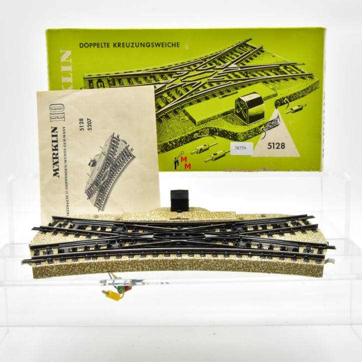 Märklin 5128 M-Doppelte Kreuzungsweiche, (78779)