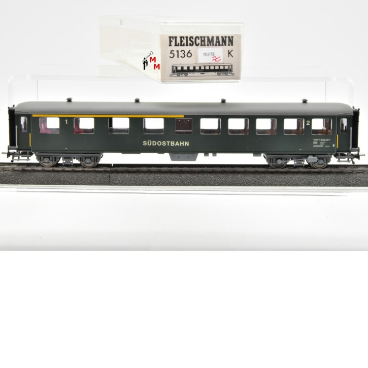 Fleischmann 5136K Schnellzugwagen 1./2. Kl. der SOB, Wechselstrom,(70378/1)