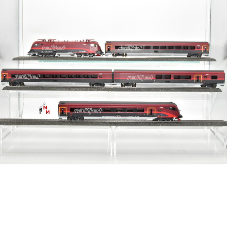 Roco 68631/64022 E-Lok BR 1116 der ÖBB "Railjet" mit Wagenset, Wechselstrom, (66062)