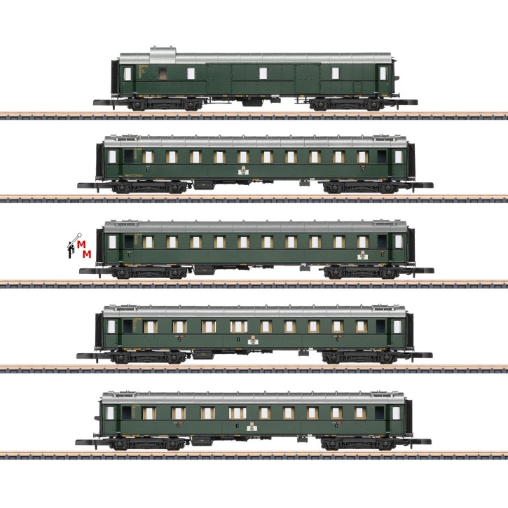 (Neu) Märklin Spur Z 87620 Schnellzugwagen-Set der Einheitsbauart 1928-1930, Ep.III,