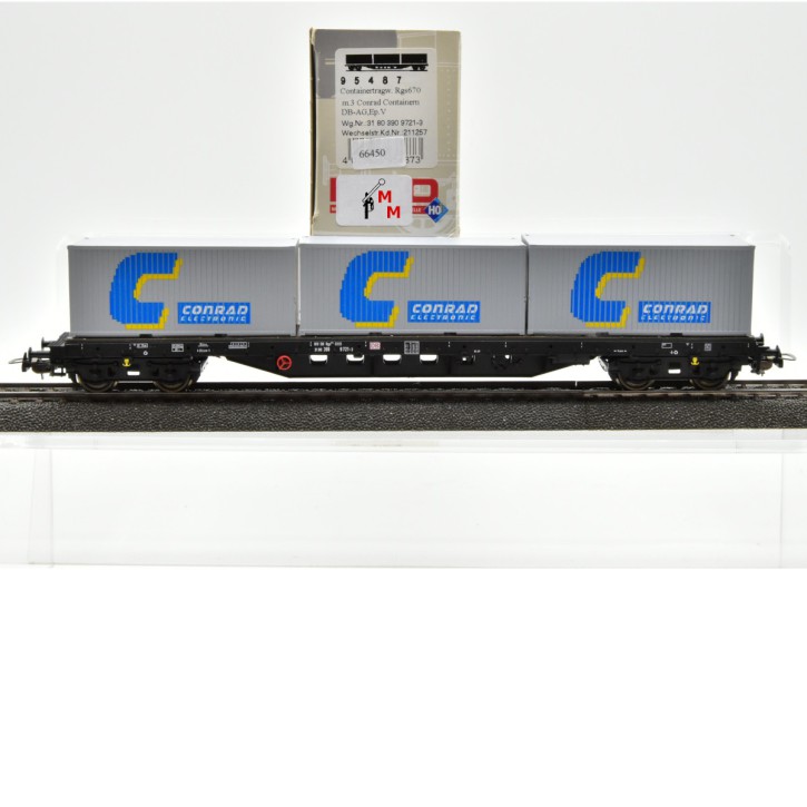 Piko 95487 Containertragwagen "Conrad", (66450)